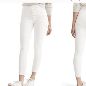 Madewell high rise white skinny jeans - Size 24